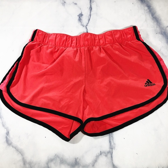 adidas Pants - Adidas Bright Pink & Black Running Athletic Shorts